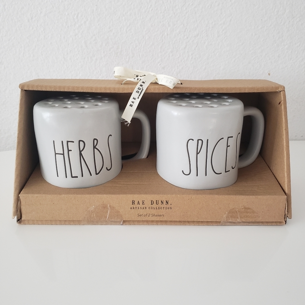 Rae Dunn Herbs and Spice Shakers Set